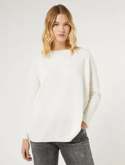 Marina Rinaldi Pull en fil de laine BLANC Sale