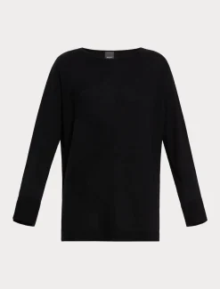 Marina Rinaldi Pull en fil de laine NOIR New