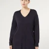 Marina Rinaldi Pull en fil de viscose BLEU Fashion