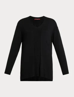 Marina Rinaldi Pull en fil de viscose NOIR Discount