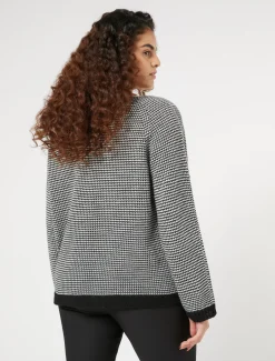 Marina Rinaldi Pull en fil de viscose mélangée NOIR Sale
