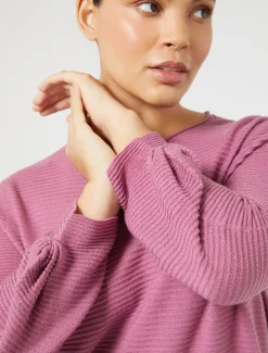 Marina Rinaldi Pull en laine CYCLAMEN Hot