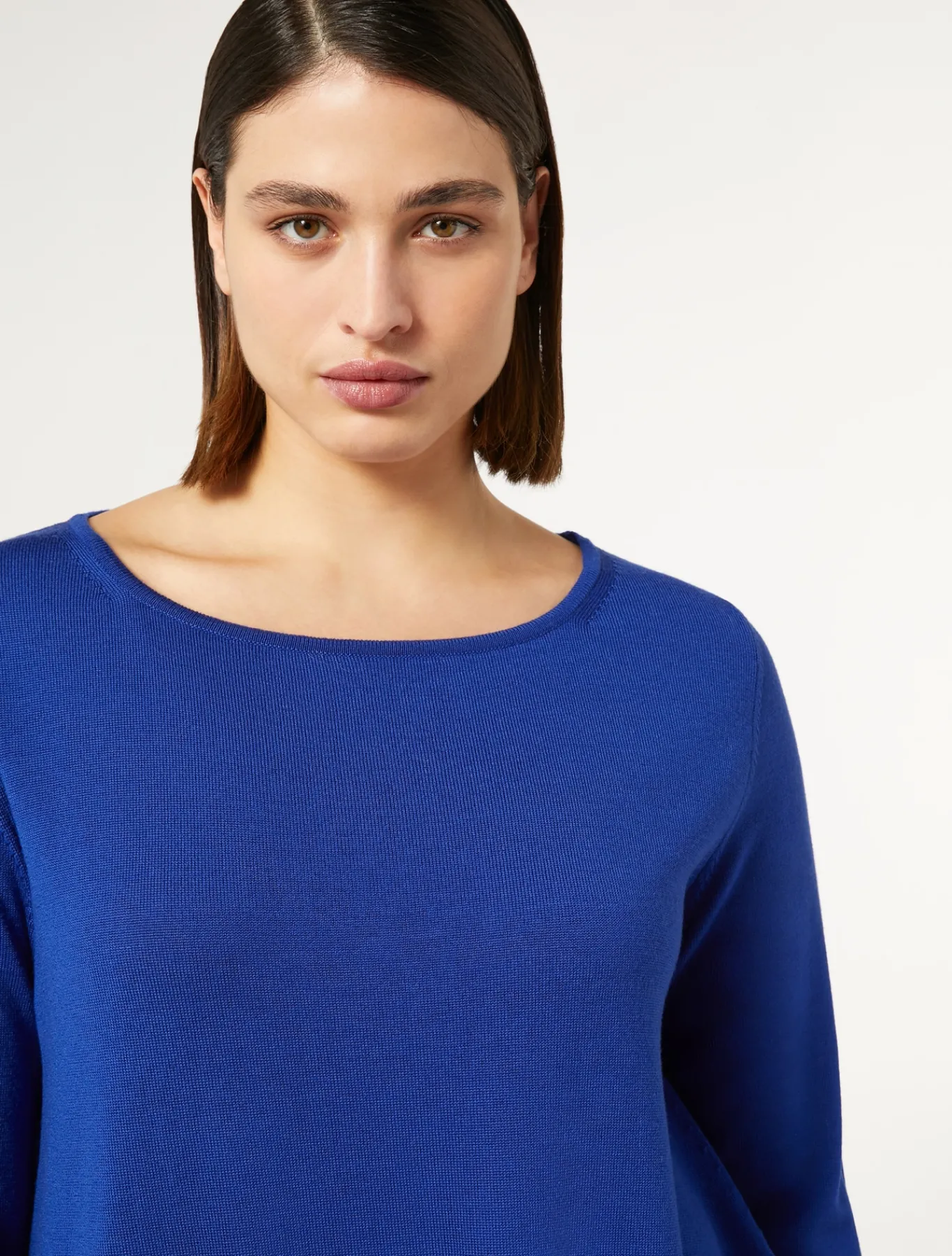 Marina Rinaldi Pull en laine GRISBLEU Best