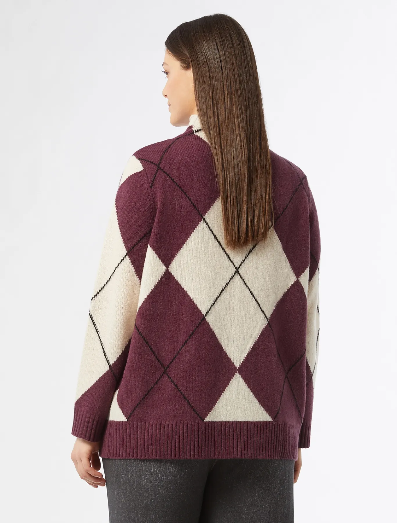 Marina Rinaldi Pull en laine BORDEAUX Fashion