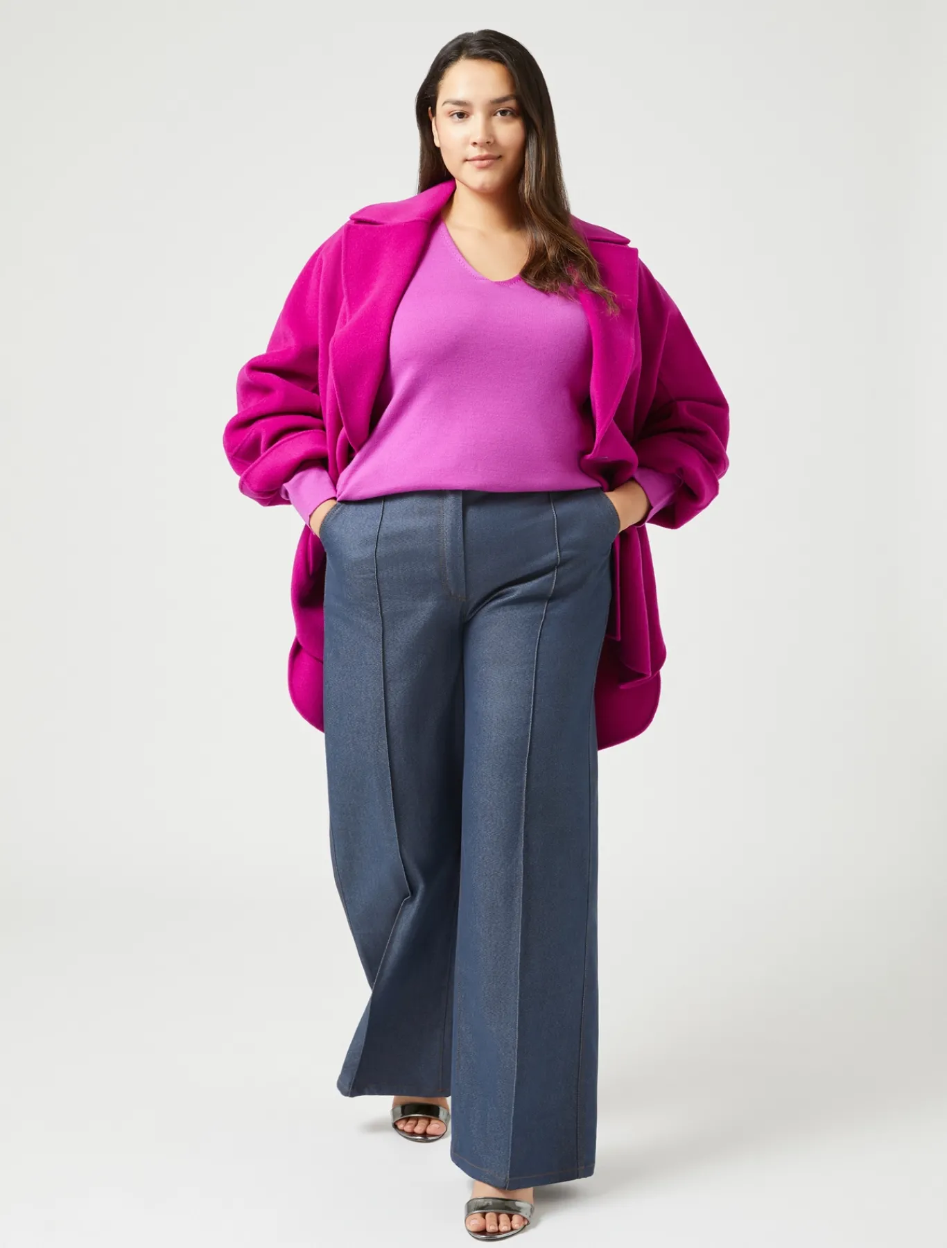 Marina Rinaldi Pull en laine ROSE Best
