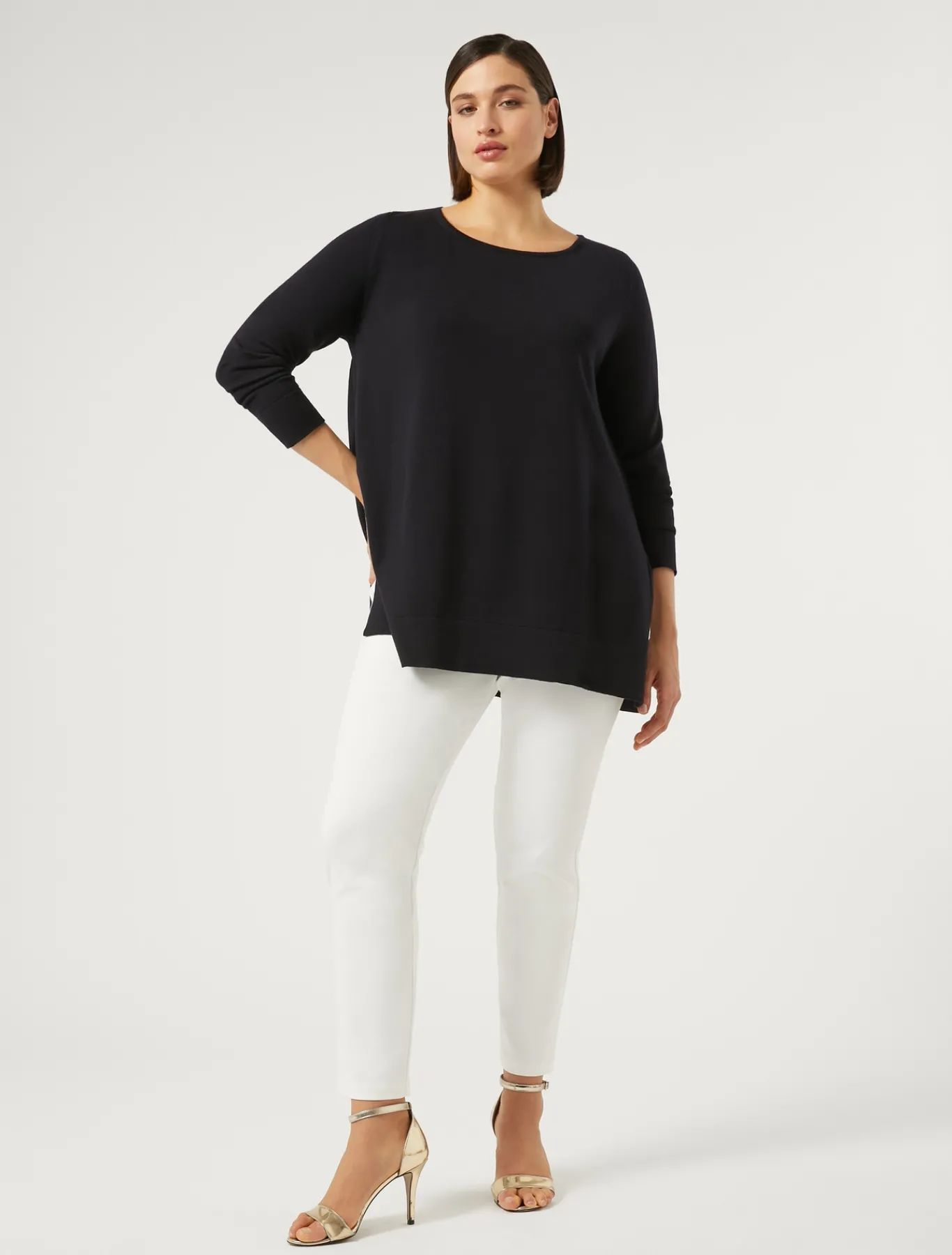 Marina Rinaldi Pull en laine BLEUNUIT Fashion