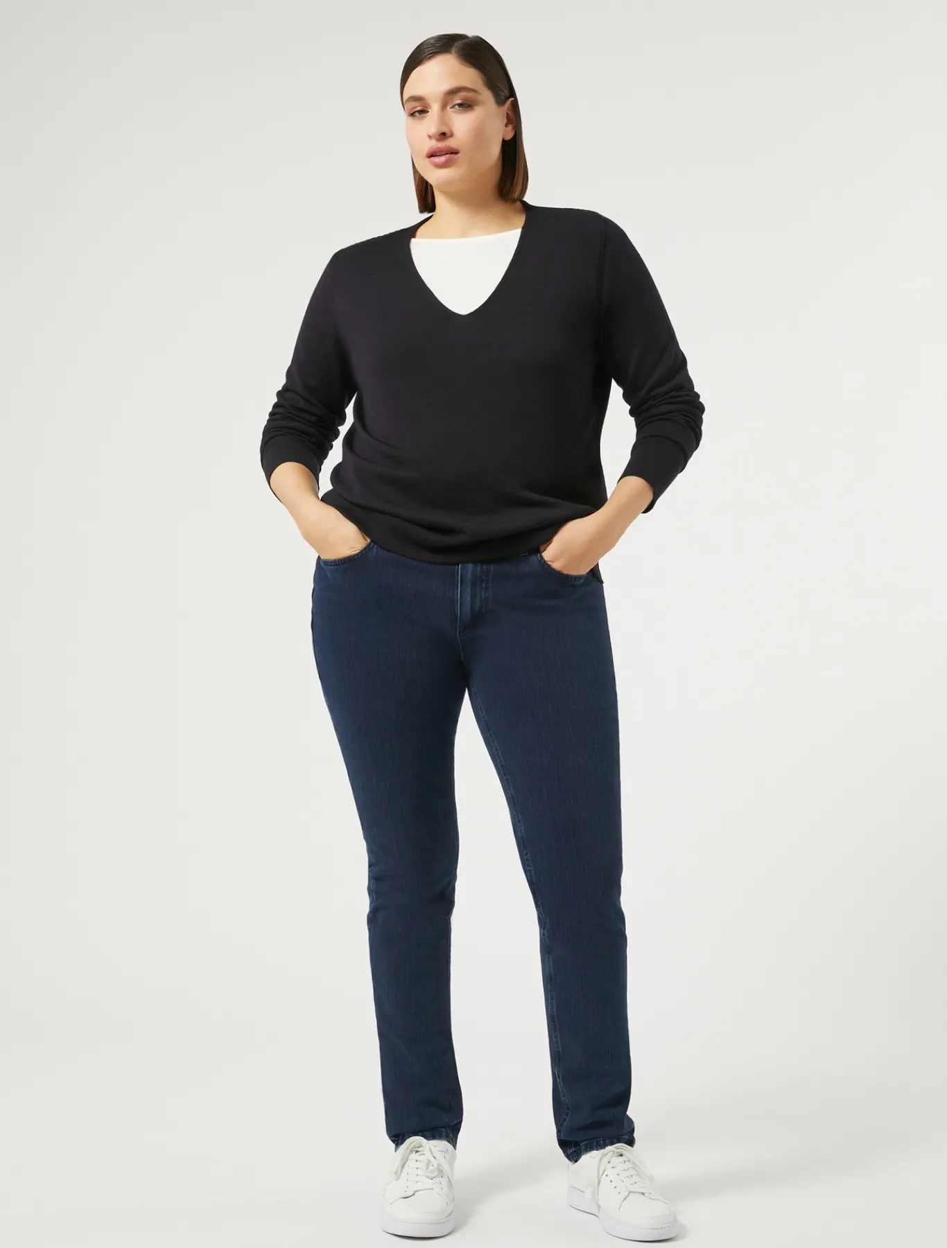 Marina Rinaldi Pull en laine BLEUNUIT Fashion