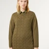Marina Rinaldi Pull en laine et lurex VERT Fashion