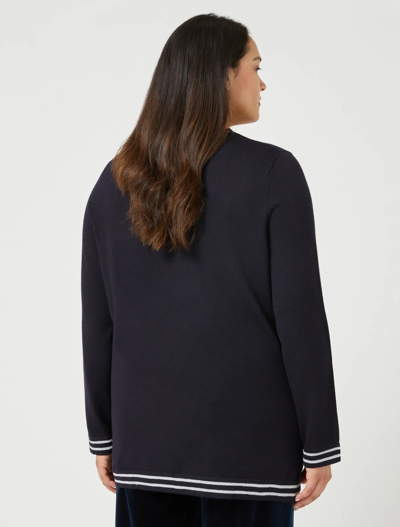 Marina Rinaldi Pull en laine et lurex BLEUNUIT Fashion