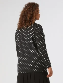 Marina Rinaldi Pull en laine imprimée NOIR Hot