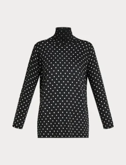 Marina Rinaldi Pull en laine imprimée NOIR Hot