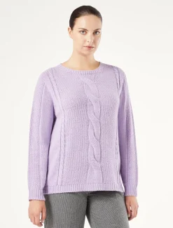 Marina Rinaldi Pull en laine mélangée MAUVE Hot