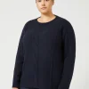 Marina Rinaldi Pull en laine mélangée BLEUNUIT Clearance