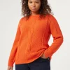 Marina Rinaldi Pull en laine mélangée ORANGE Discount