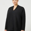 Marina Rinaldi Pull en laine mélangée NOIR Sale