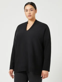 Marina Rinaldi Pull en laine mélangée NOIR Sale