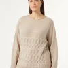 Marina Rinaldi Pull en laine mélangée POUDRE Discount