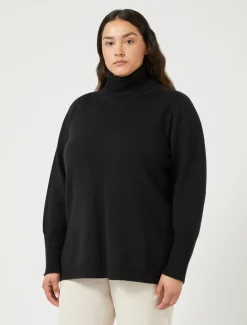 Marina Rinaldi Pull en laine mélangée NOIR Hot