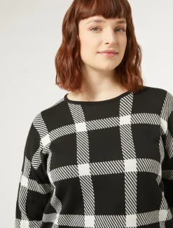 Marina Rinaldi Pull en laine mélangée NOIR Sale