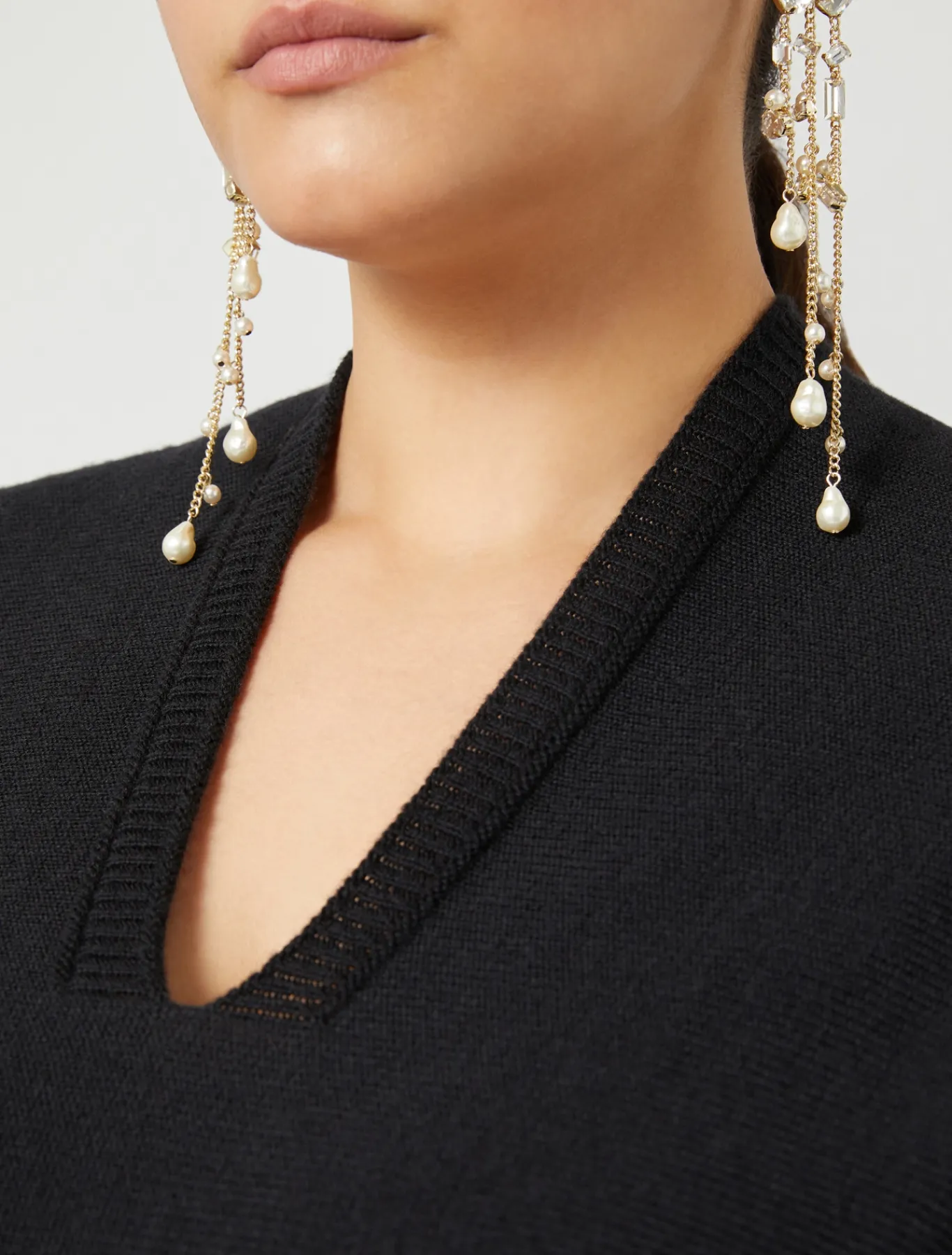 Marina Rinaldi Pull en laine mélangée NOIR Sale