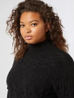 Marina Rinaldi Pull en laine mélangée NOIR Best