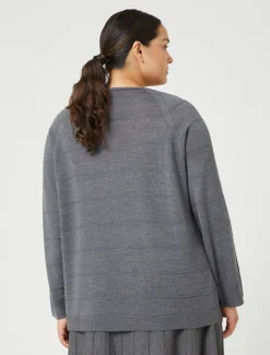 Marina Rinaldi Pull en laine mélangée GRISMOYEN Outlet