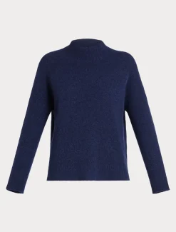 Marina Rinaldi Pull en laine mélangée BLEU Clearance