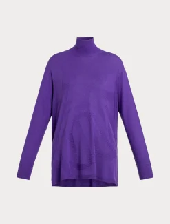 Marina Rinaldi Pull en laine mélangée VIOLET New