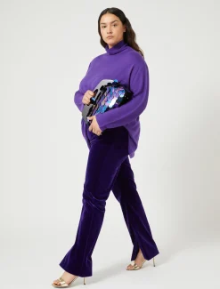Marina Rinaldi Pull en laine mélangée VIOLET New