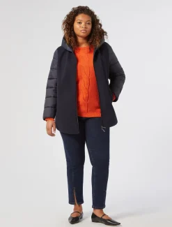 Marina Rinaldi Pull en laine mélangée ORANGE Discount