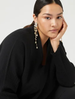 Marina Rinaldi Pull en laine mélangée NOIR Sale