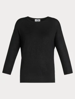 Marina Rinaldi Pull en laine métallisée NOIR Best