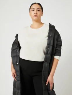 Marina Rinaldi Pull en laine métallisée IVOIRE Outlet