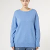 Marina Rinaldi Pull en mélange de cachemire BLEU New