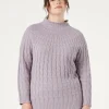 Marina Rinaldi Pull en mélange de cachemire torsadé GLYCINE Discount