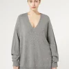 Marina Rinaldi Pull en mélange de cachemire GRISMOYEN Outlet