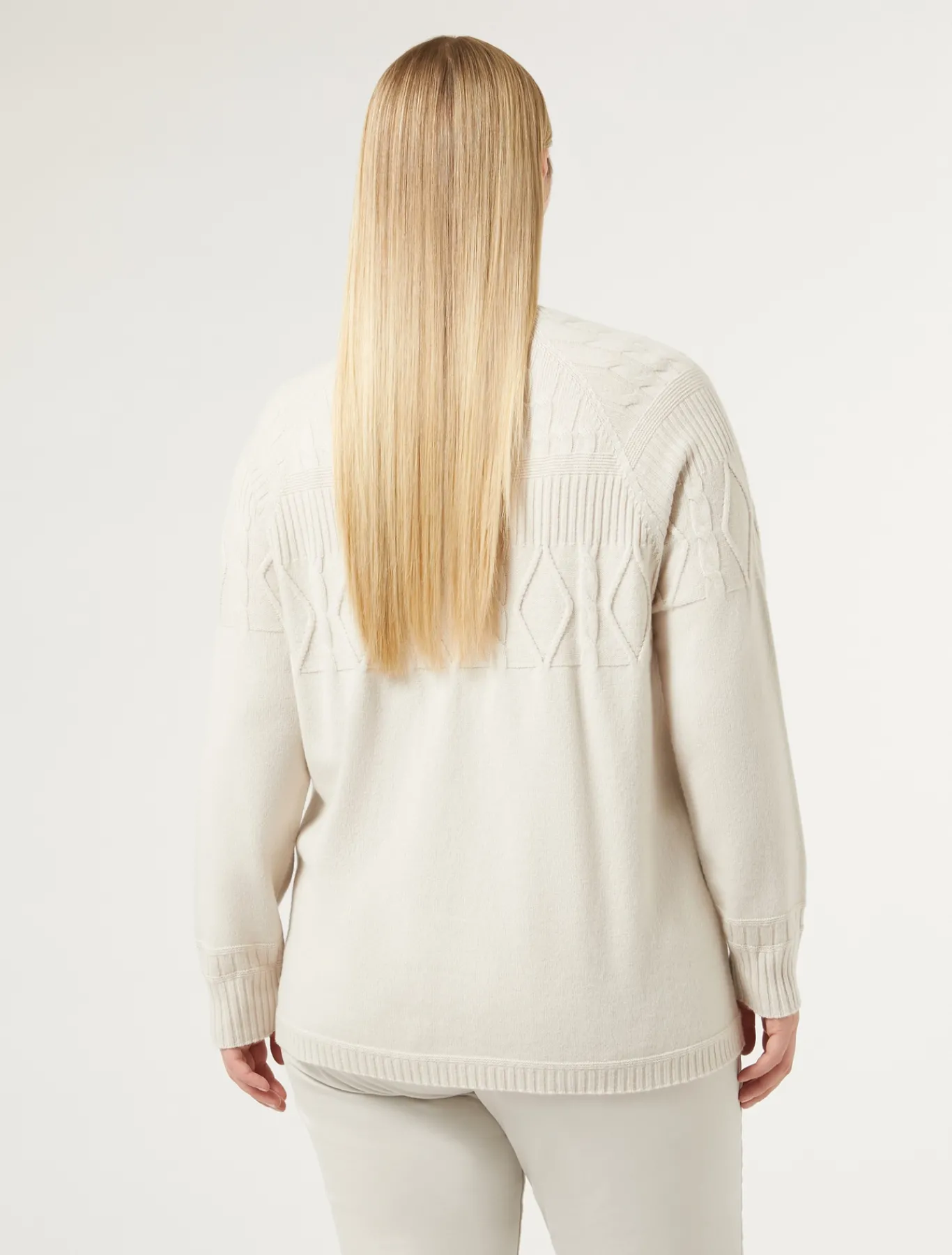 Marina Rinaldi Pull en mélange de cachemire BEIGE Best