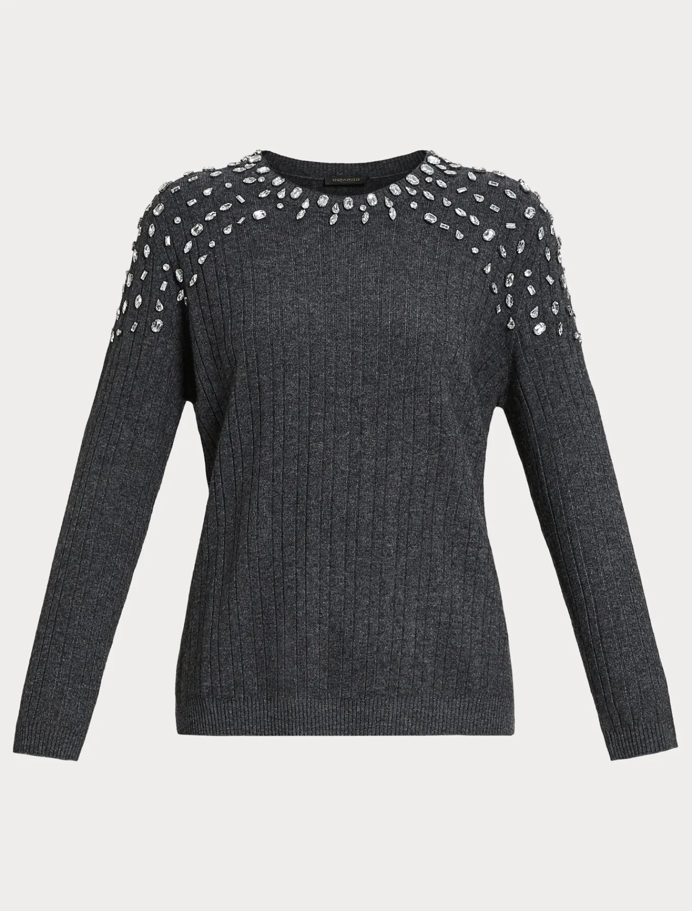 Marina Rinaldi Pull en mélange de cachemire GRISFONCE New