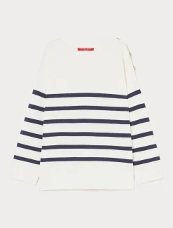 Marina Rinaldi Pull en mélange de coton IVOIRE Clearance