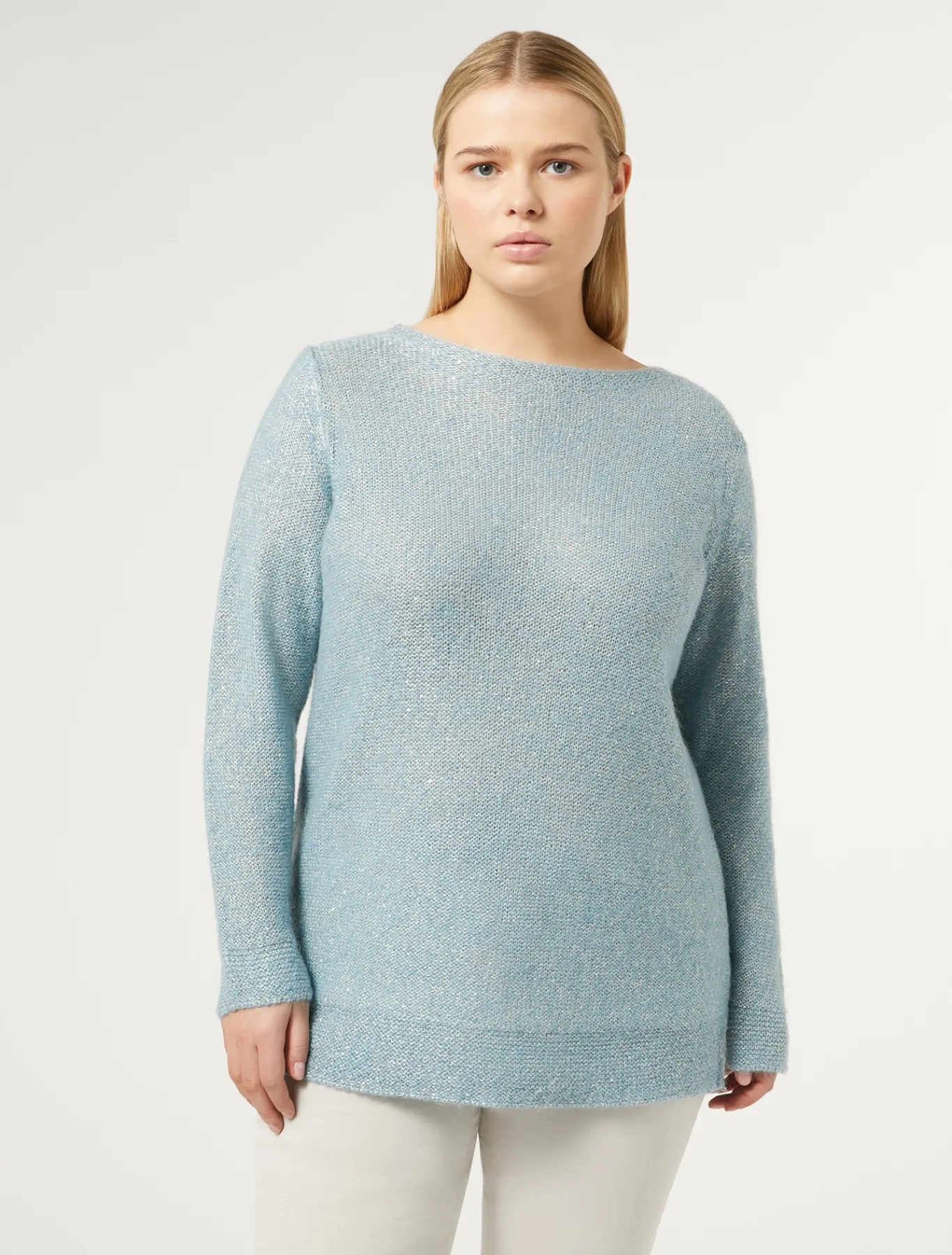 Marina Rinaldi Pull en mohair et paillettes BLEUNUANCE' Online