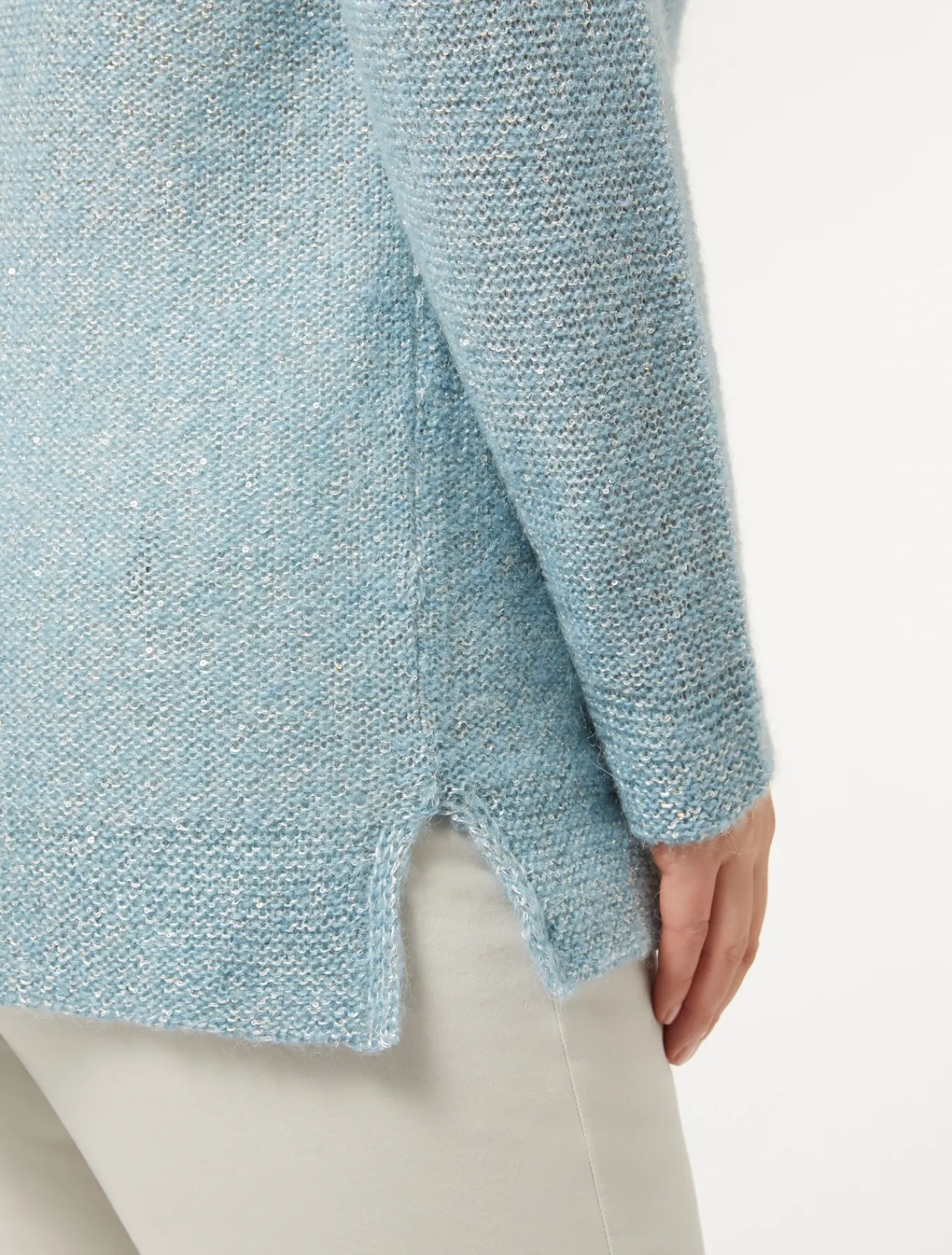 Marina Rinaldi Pull en mohair et paillettes BLEUNUANCE' Online