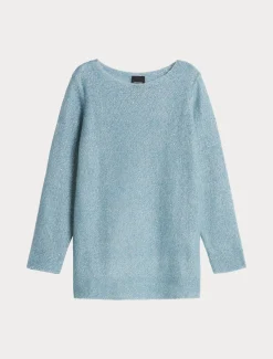 Marina Rinaldi Pull en mohair et paillettes BLEUNUANCE' Online