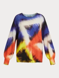Marina Rinaldi Pull en mohair mélangé NOIR Clearance