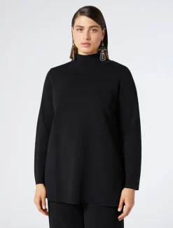 Marina Rinaldi Pull en viscose NOIR Clearance