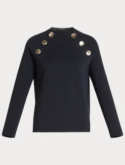 Marina Rinaldi Pull en viscose BLEUNUIT New