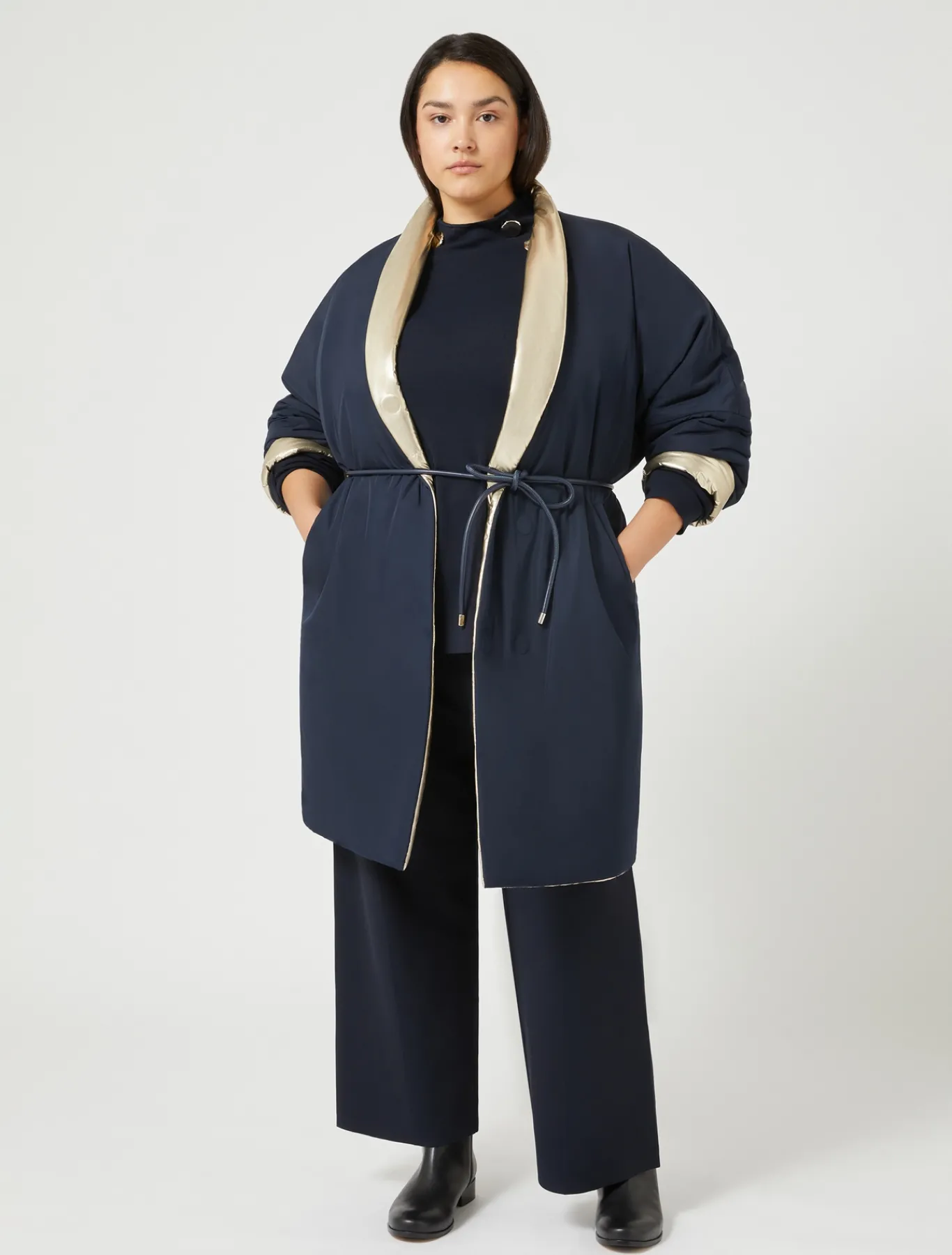 Marina Rinaldi Pull en viscose BLEUNUIT New