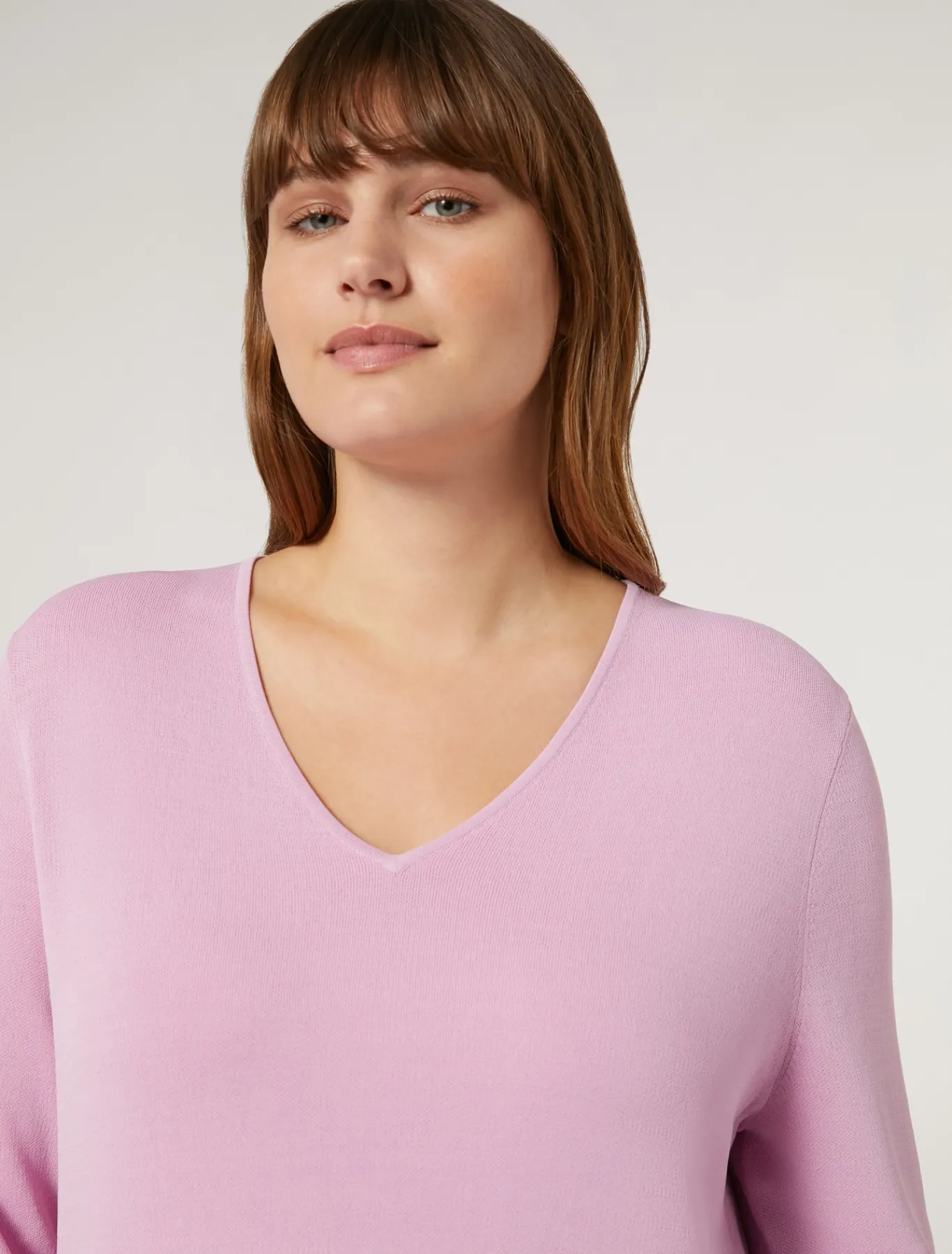 Marina Rinaldi Pull en viscose jacquard ROSE Clearance