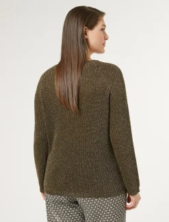 Marina Rinaldi Pull en viscose lurex VERT Sale