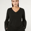 Marina Rinaldi Pull en viscose stretch NOIR New