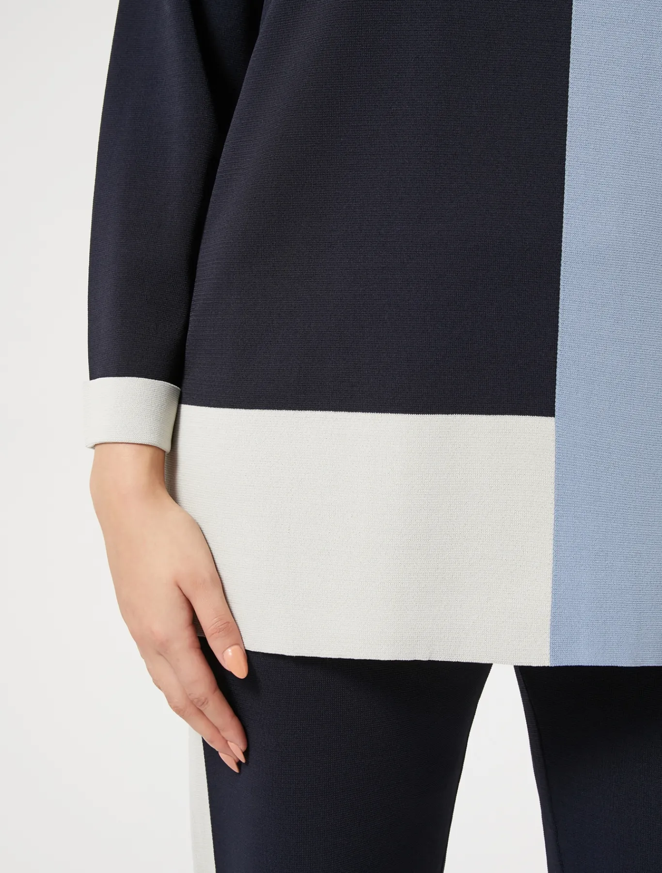 Marina Rinaldi Pull en viscose stretch BLEUNUIT Best